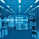 laboratoire avec serveurs et dispositif de stockage holographique 3D utilisant un faisceau lumineux