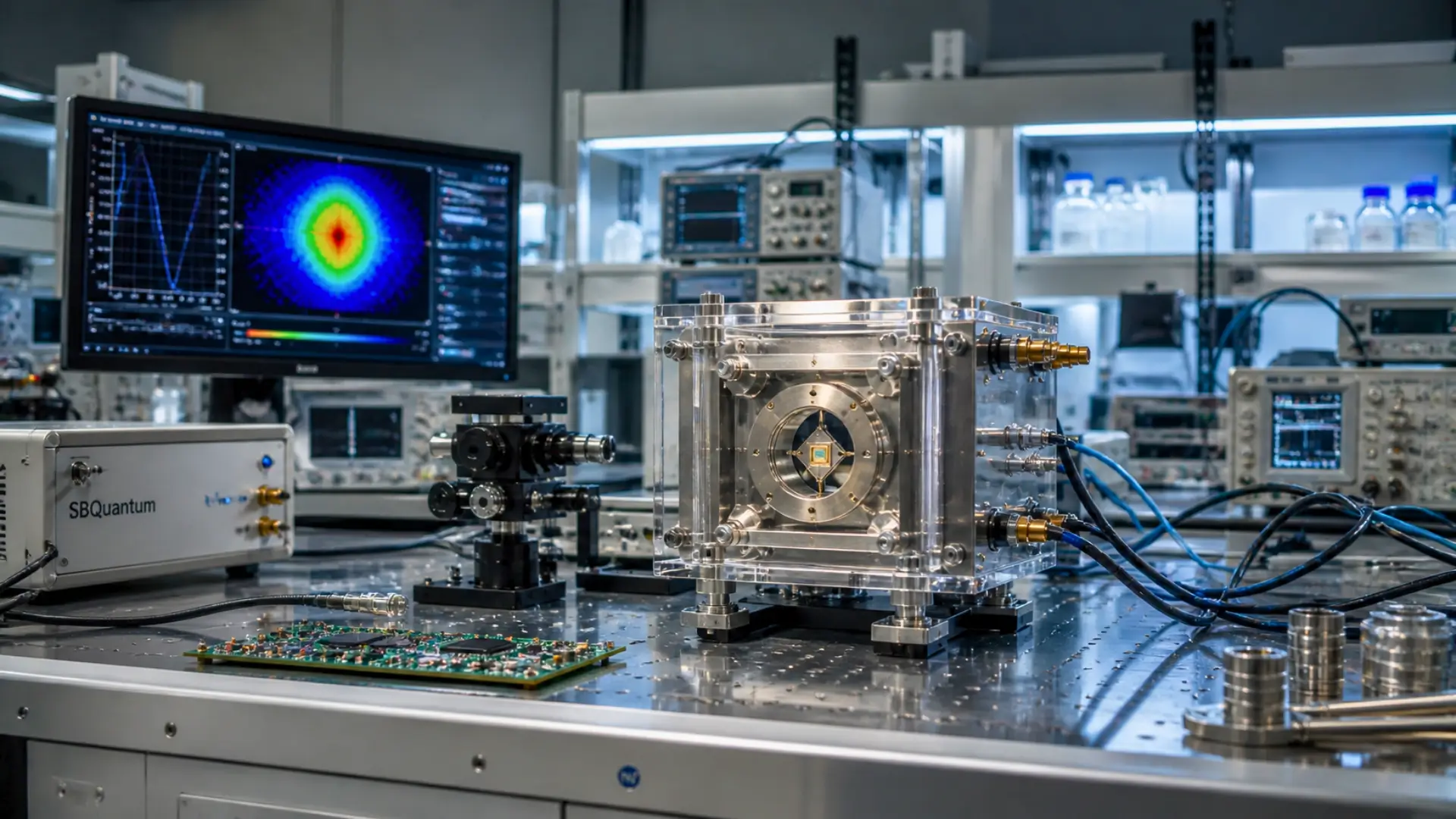 Capteur quantique à diamant testé en laboratoire pour mesurer le champ magnétique terrestre avec précision