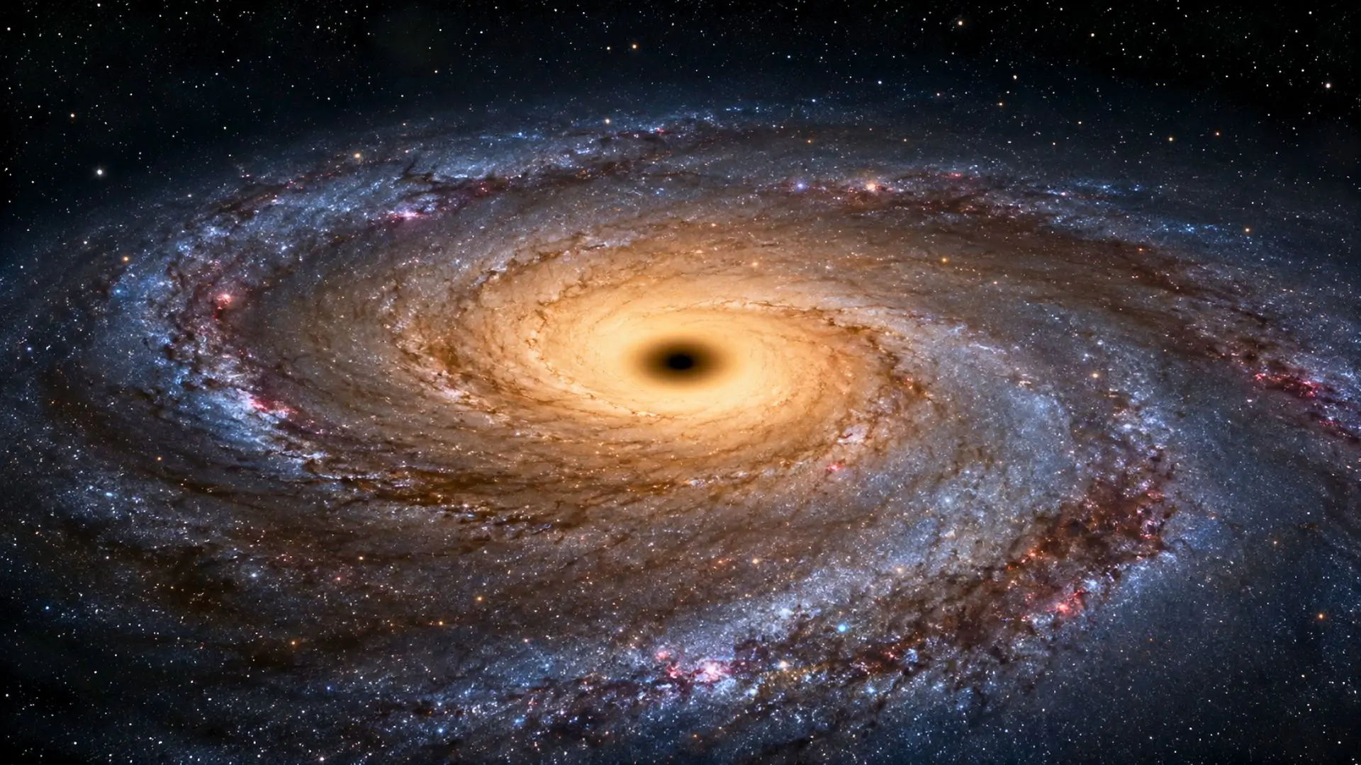 Centre lumineux de la Voie lactée dans un ciel nocturne étoilé.