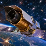 Ciel étoilé immense au-dessus d’un observatoire isolé en montagne