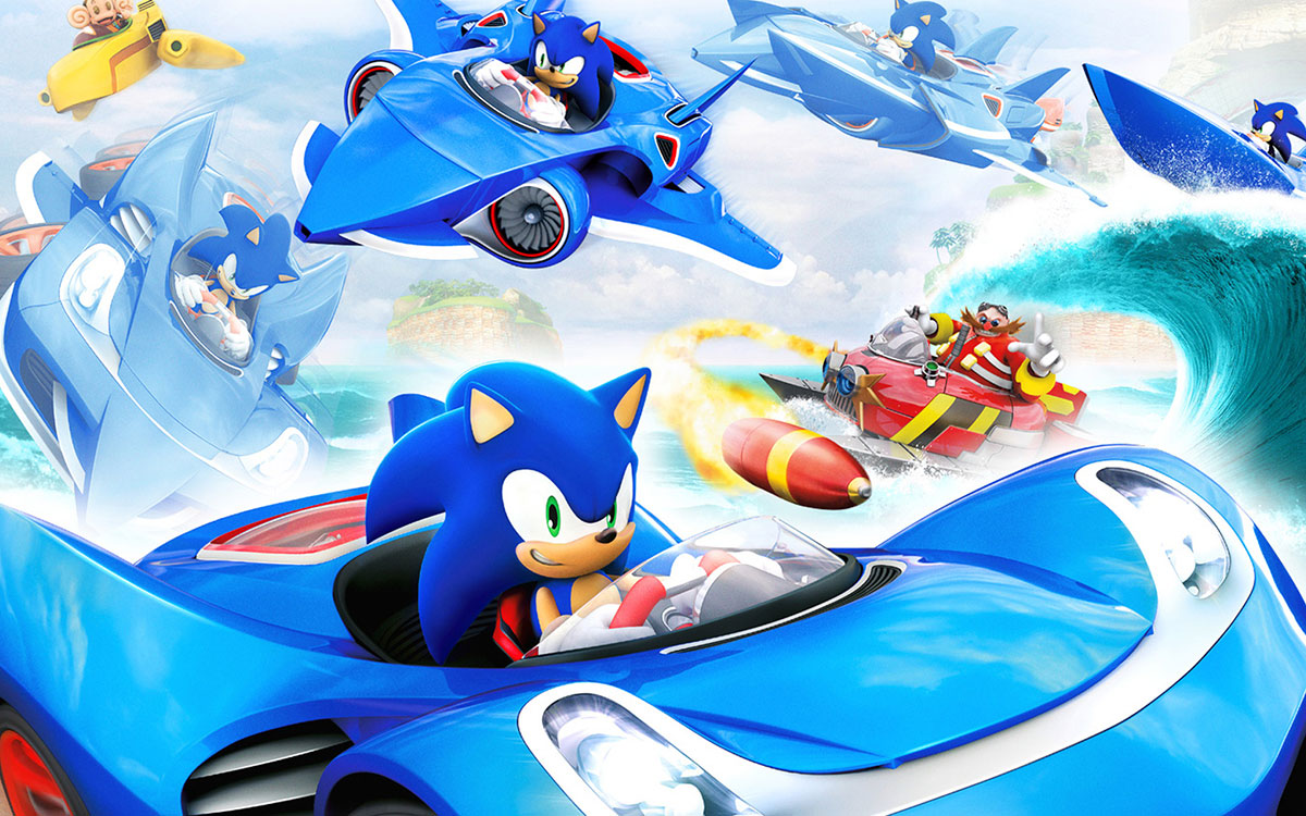 Sonic racing transformed как играть на двоих на одном компьютере