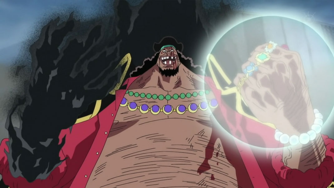 Portrait de Barbe Noire de l'univers One Piece, l'antagoniste de Luffy